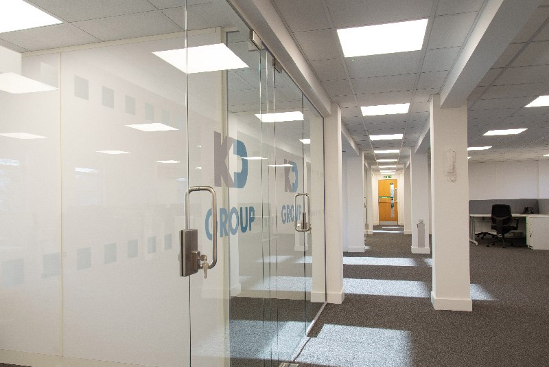 KD Group Office Partitioning Installation