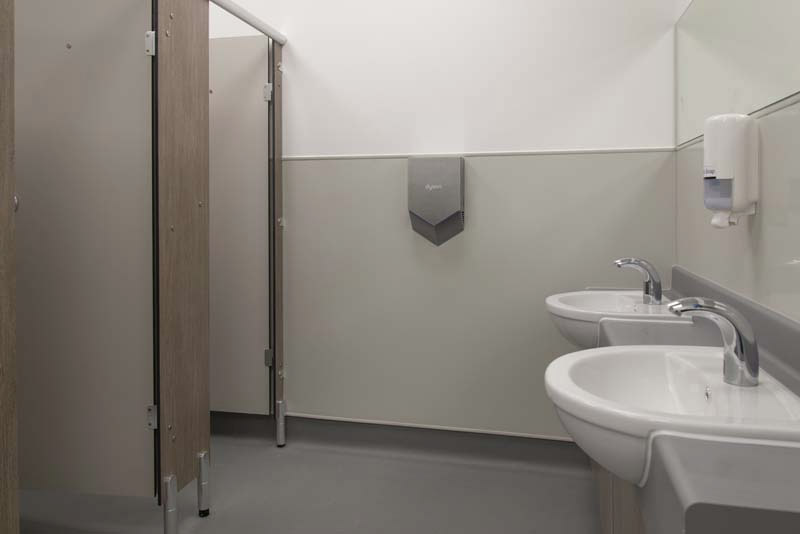 Contemporary Washroom Toilet Refurbishment for Kent Pharmaceutical 